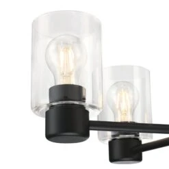 Westinghouse Lighting Sylvestre Five-Light Matte Black Indoor Chandelier -Westinghouse Westinghouse Lighting Sylvestre Five Light Matte Black Indoor Chandelier 5