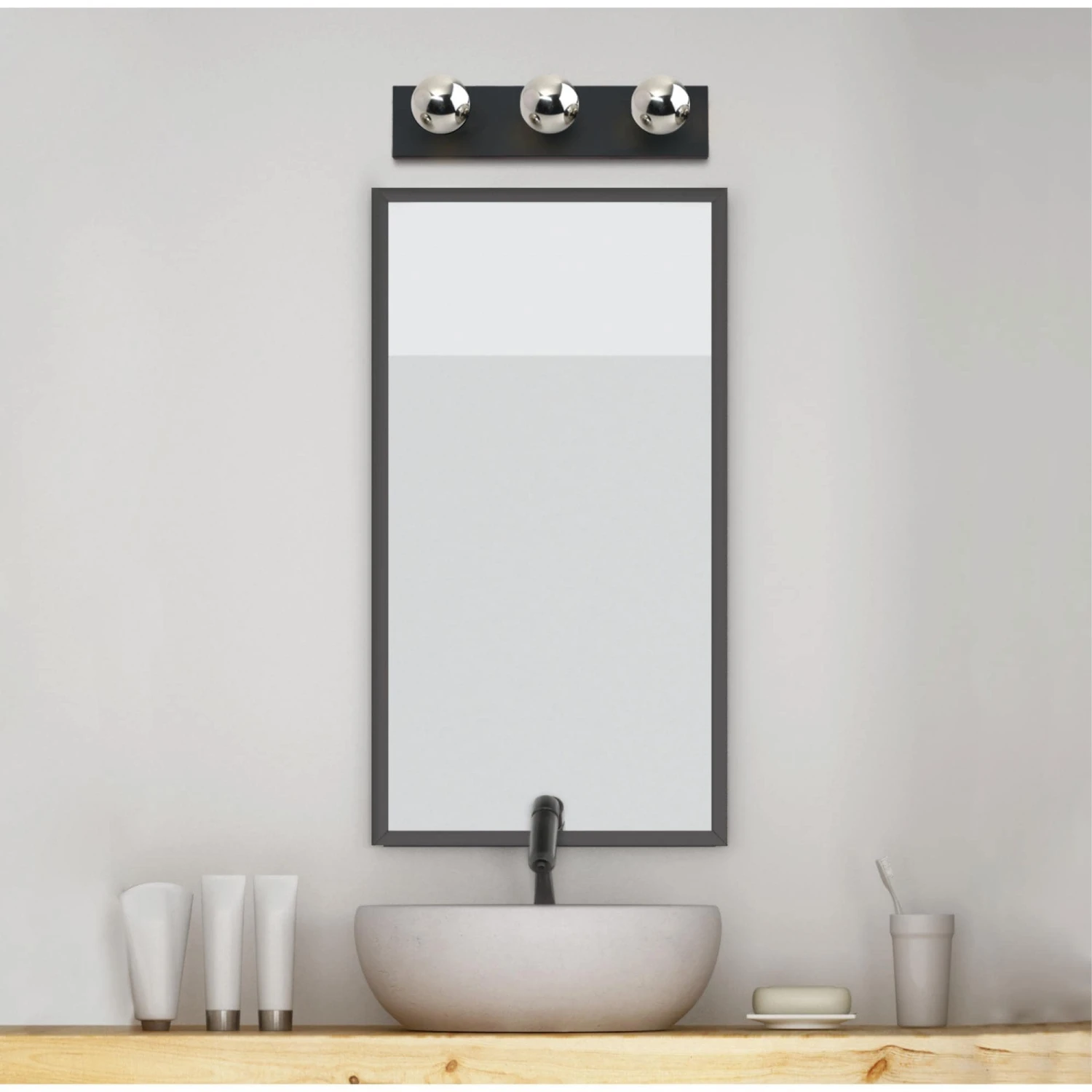 Westinghouse Lighting Three-Light Matte Black Indoor Wall Fixture 2 Westinghouse Lighting Three-Light Matte Black Indoor Wall Fixture - Afbeelding 2