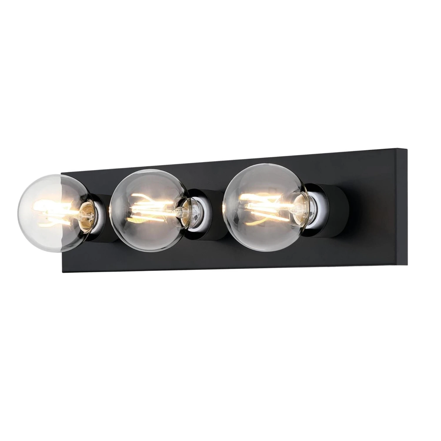 Westinghouse Lighting Three-Light Matte Black Indoor Wall Fixture 4 Westinghouse Lighting Three-Light Matte Black Indoor Wall Fixture - Afbeelding 4