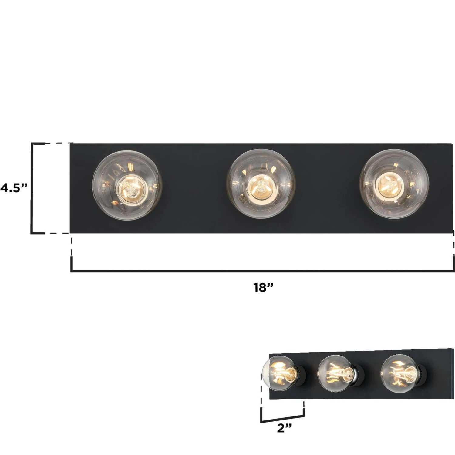 Westinghouse Lighting Three-Light Matte Black Indoor Wall Fixture 1 Westinghouse Lighting Three-Light Matte Black Indoor Wall Fixture