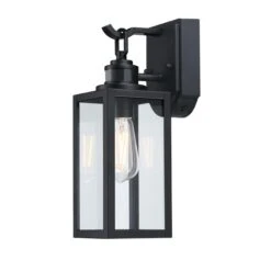 Westinghouse Lighting Victoria One Light Outdoor Wall Fixture With Motion Sensor, Matte Black Finish, Clear Glass - 1-Light 8 Westinghouse Lighting Victoria One Light Outdoor Wall Fixture With Motion Sensor, Matte Black Finish, Clear Glass - 1-Light -Westinghouse Westinghouse Lighting Victoria One Light Outdoor Wall Fixture with Motion Sensor2C Matte Black Finish2C Clear Glass 2 scaled