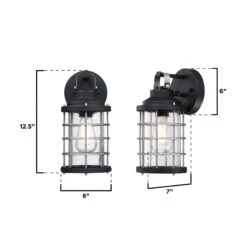 Westinghouse Lighting Villa Barone One Light Outdoor Wall Fixture, Clear Seeded Glass - 1-Light -Westinghouse Westinghouse Lighting Villa Barone One Light Outdoor Wall Fixture2C Clear Seeded Glass 5 scaled