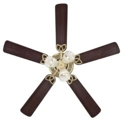 Westinghouse Lighting Vintage 52-Inch Indoor 5-Blade Ceiling Fan, Dimmable LED Light With Clear Ribbed Glass -Westinghouse Westinghouse Lighting Vintage 52 Inch Indoor 5 Blade Ceiling Fan2C Dimmable LED Light with Clear Ribbed Glass 13 scaled