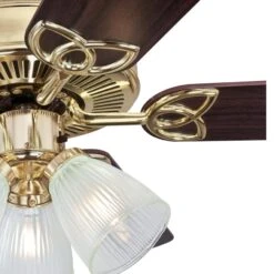 Westinghouse Lighting Vintage 52-Inch Indoor 5-Blade Ceiling Fan, Dimmable LED Light With Clear Ribbed Glass -Westinghouse Westinghouse Lighting Vintage 52 Inch Indoor 5 Blade Ceiling Fan2C Dimmable LED Light with Clear Ribbed Glass 15 scaled