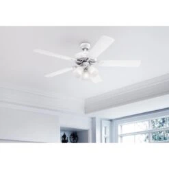 Westinghouse Lighting Vintage 52-Inch Indoor 5-Blade Ceiling Fan, Dimmable LED Light With Clear Ribbed Glass -Westinghouse Westinghouse Lighting Vintage 52 Inch Indoor 5 Blade Ceiling Fan2C Dimmable LED Light with Clear Ribbed Glass 6 scaled