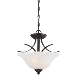 Westinghouse Pacific Falls Two-Light Indoor Convertible Pendant/Semi-Flush Ceiling Fixture -Westinghouse Westinghouse Pacific Falls Two Light Indoor Convertible Pendant Semi Flush Ceiling Fixture 2 scaled